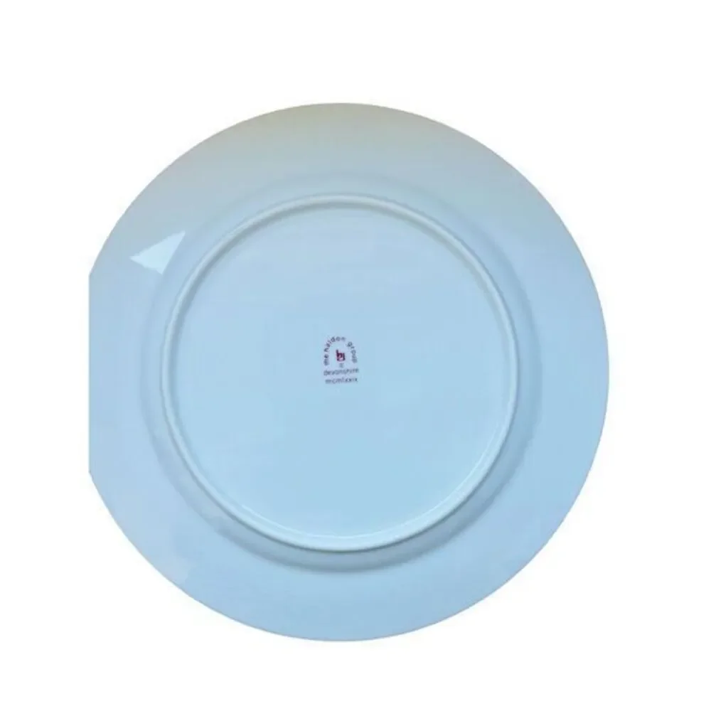 The Haldon Group Devonshire White Rooster & Hen Dinner Plate Country‎ Farmhouse